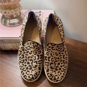 Rothy's Leopard Patterned Slip-On Shoes